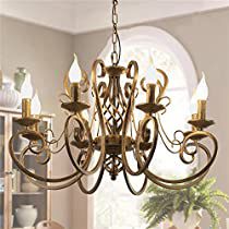 Check this out at Amazon Iron Chandelier Rustic, Rustic Farmhouse Pendant Lights, Chandelier Rustic, French Country Chandelier, Country Chandelier, Ceiling Types, Lights Chandelier, Iron Chandelier, Kitchen Chandelier