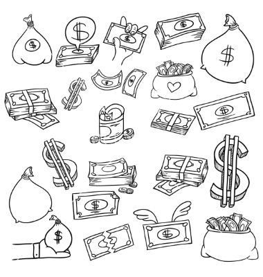 Money Doodle, Dibujos Tattoo, Sketch Note, Money Tattoo, 타이포그래피 포스터 디자인, Doodle Tattoo, Tattoo Flash Art, Dope Art, Flash Art