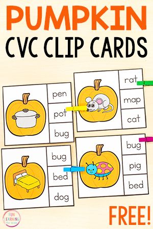 Free Phonics Activities, Fall Literacy Centers, Cvc Word Work, Word Work Stations, Cvc Activities, Learning For Kids, Phonics Free, Literacy Centers Kindergarten, Cvc Word Families