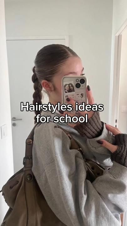 Braided School Hairstyles, Fast Easy Hairstyles, Braided Hairstyles For School, Quick Hairstyles For School, Cute Hairstyles For School, Easy Hairstyles Quick, Easy Hairstyles For School, Beautiful Braided Hair, Easy Hairstyles For Medium Hair