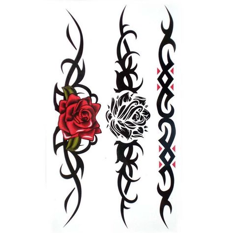 Rose and tribal tattoo designs | Tattoo Collection - ClipArt Best - ClipArt Best Half Body Tattoo, Stammestattoo Designs, Paper Tattoo, Temporary Tattoo Paper, King Horse, Black Rose Tattoos, Makeup Tattoo, Tattoo Paper, Tattoo Collection