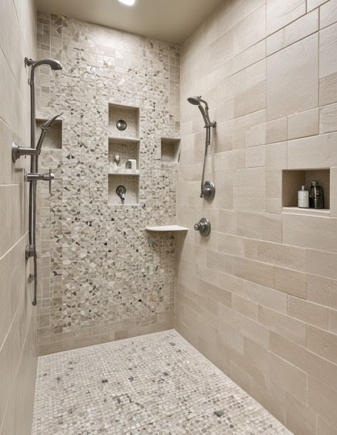 42 Half Wall Shower Ideas For A Stylish And Functional Bathroom Design Half Wall Shower Ideas, Wall Shower Ideas, Bathroom Master Bath, Half Wall Shower, Luxurious Bathrooms, Functional Bathroom, Bathroom Master, Bathroom Remodel Shower, Shower Wall