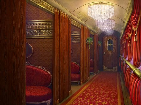 Train inside by Alvor Train Inside, Train Interior, Dinner Train, Train Map, 3d Sketch, Luxury Train, Rpg Map, Restaurant Concept, Old Train