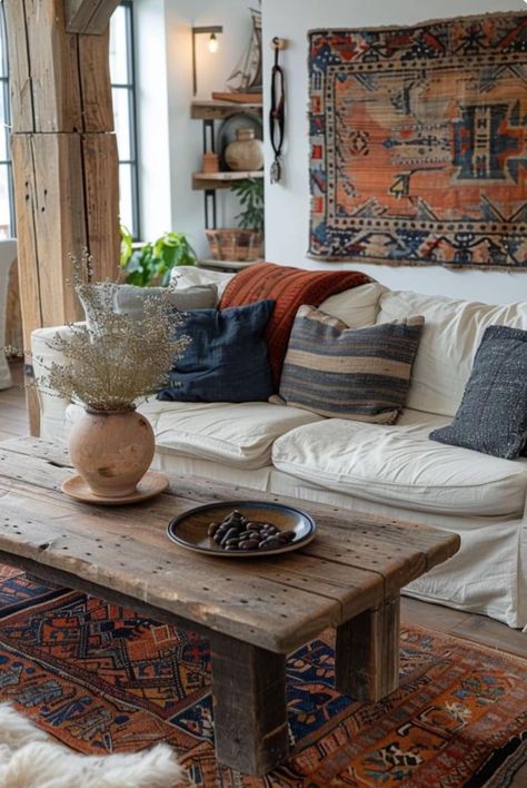 Minimalist Traditional Living Room, Before After Design, Minimalist Living Room Ideas, Cabin Vibes, Boho Living Room Ideas, Living Room Minimalist, Modern Rustic Living Room, Living Room Decor Inspiration, Million Followers