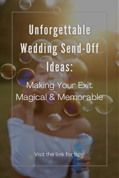 Planning your wedding send-off? Discover unique and creative ideas to make your exit unforgettable! From sparklers to paper lantern releases, check out our blog for ideas to create a meaningful and cherished wedding send-off. #WeddingSendOffIdeas #UnforgettableExits #MagicalMoments Wedding Send Off Ideas Nighttime, Wedding Send Off Ideas, Bubble Station, Send Off Ideas, Creative Ideas To Make, Petal Toss, Wedding Send Off, Floating Lights, Sparkler Exit