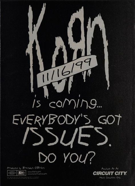 #korn #2000s #music #numetal Korn Poster, 2000s Posters, Circuit City, Posters Diy, Monster Pictures, 2000s Music, Punk Poster, Poster Room, Band Memes