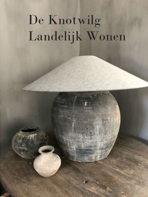 Modern Wabi Sabi Interiors, Modern Wabi Sabi, Wabi Sabi Interior, Jar Table Lamp, Belgian Style, Scandi Design, Rustic Lamps, Diy Lamp, Ceramic Lamp