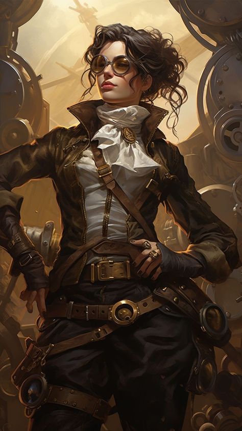 Steampunk Outfit Aesthetic, Steampunk Character Design Female, Steampunk Aesthetic Dark, Steam Punk Character Design, Steampunk Character Art, Steampunk Elf, Sunless Sea, Witchy Hat, Punk Character