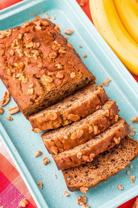 One Bowl Banana Bread Homemade Hooplah, One Bowl Banana Bread, Sugar Cookie Crust, Sweet Potato Bread, Homemade Banana Bread, French Toast Casserole Recipes, Bread Homemade, Cheese Pumpkin, Potato Bread