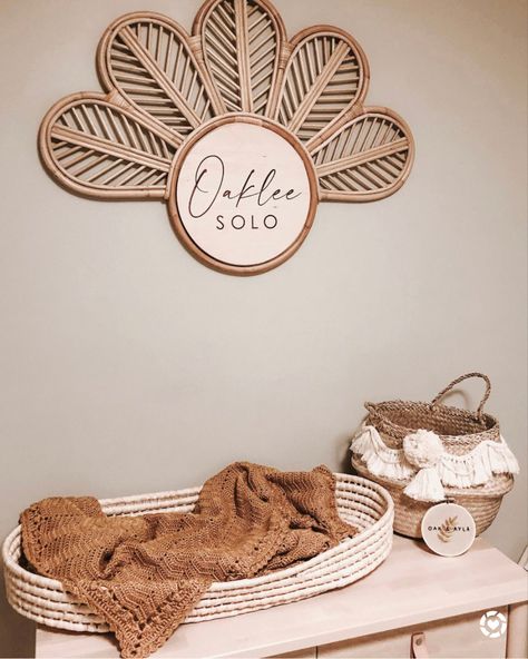 Boho Neutral Nursery, Boho Name Sign, Rattan Nursery, Boho Baby Blankets, Boho Baby Nursery, Laser Cut Wood Crafts, Nursery Name Sign, Girl Nursery Room, Custom Wall Decor