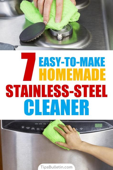 Diy Stainless Steel Sink Cleaner, Homemade Stainless Steel Sink Cleaner, Diy Stainless Steel Polish, Stainless Steel Cleaner Sink, Diy Stainless Steel Cleaner Appliances, Cleaning Stainless Steel Sink, Natural Stainless Steel Cleaner, Stainless Steel Appliance Cleaner, Diy Stainless Steel Cleaner