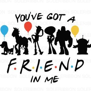 Youve got a friend in me svg | Etsy Friendship Svg, Joker Print, Disney Iron On, Joker Movie, Minnie Mouse Toys, Disney Decals, Sublimacion Ideas, Friends Svg, Idee Cricut