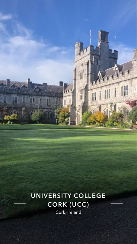 Ucc Cork, Cork University, Romantizing Studying, College Abroad, University College Cork, Binding 13, Cork Ireland, College Study, University College