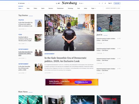 News Portal Web Design, Website News Design, News Layout, Blogging Website, News Website Design, Digital Web, Template Site, Learning Design, Ui Inspiration
