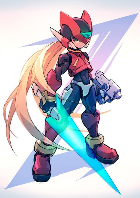 Megaman Zero, Megaman Series, Go Busters, Mega Man Art, Inuyasha Fan Art, Megaman X, Retro Gaming Art, Man Art, Marvel Vs