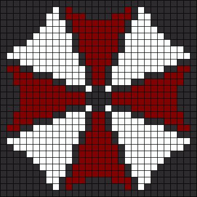 Jigsaw Pixel Art, Nerdy Alpha Pattern, Video Game Alpha Pattern, Resident Evil Cross Stitch, Resident Evil Crochet, Nerdy Pixel Art, Horror Pixel Art Grid, Cool Pixel Art Grid, Resident Evil Pixel Art