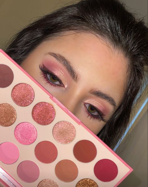 spring makeup look Va Va Bloom Morphe Looks, Morphe Natural Flirt Palette Looks, Morphe Pink Palette Looks, Morphe Palette Jaclyn Hill, Flower Beauty Eyeshadow Palette, Spring Makeup, Makeup Looks, Makeup