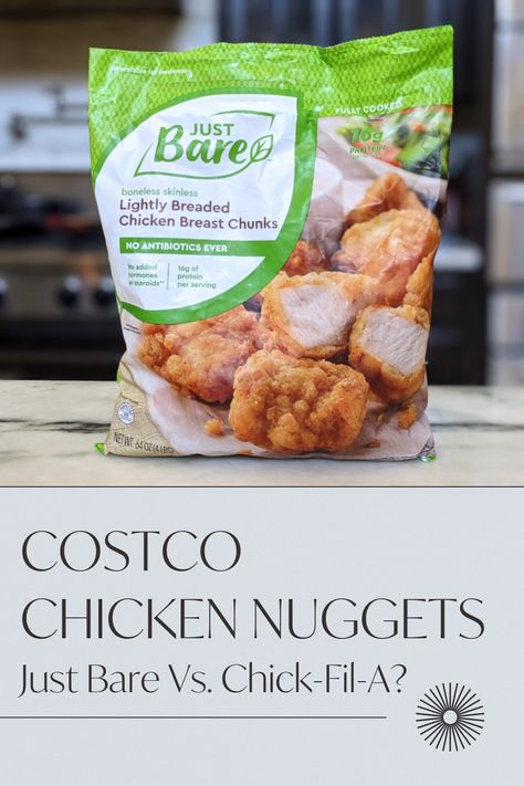 Just Bare Vs. Chick-fil-a? Just Bare Chicken Nugget Recipes, Just Bare Chicken Recipes, Bare Chicken Recipes, Costco Healthy, Just Bare Chicken, Nugget Recipes, Best Frozen Meals, Costco Chicken, Chick Fil A Sauce