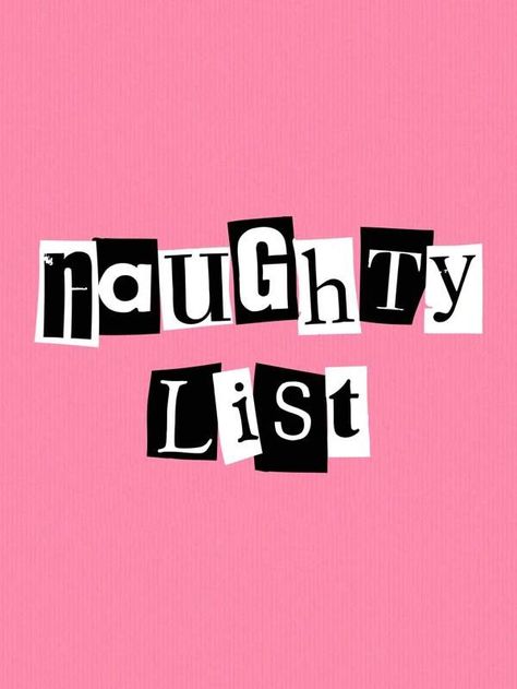 Naughty List Pink Christmas Art Quote Mean Girls Christmas Aesthetic Mean Girl Christmas, Mean Girls Christmas, Christmas Widgets, Mean Girls Aesthetic, Dolly Christmas, Girls Christmas Shirts, Job Tips, Round Neck Crop Top, Print Fonts