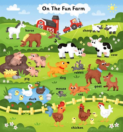 Picture Story For Kids, Farm Animals Preschool, Farm Animals Activities, Farm Animal Crafts, Busy Activities, Picture Prompts, Baby Learning Activities, Alphabet Activities Preschool, Art Worksheets