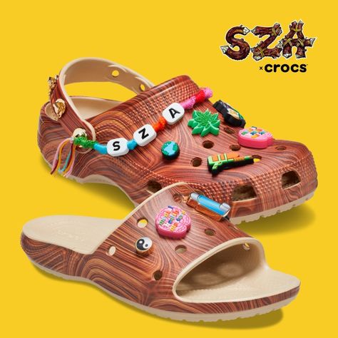 Sza X Crocs, Sza Crocs, Crocs Aesthetic, Crocs Collection, New Sneaker Releases, Board Party, Vision Board Party, Girl Y2k, Xmas List