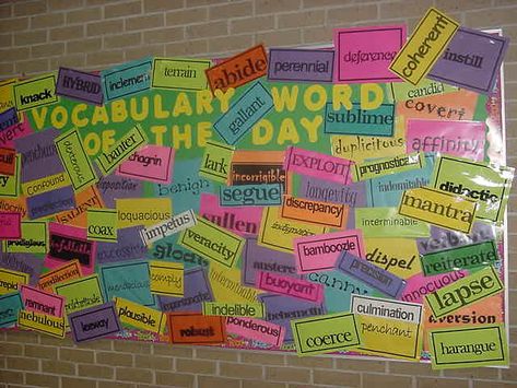 Top 5 Classroom Strategies to Improve Vocabulary Wall Ideas Classroom, Vocabulary Display, Vocabulary Bulletin Boards, Vocabulary Wall, Expand Vocabulary, Interactive Word Wall, Science Word Wall, School Hallway, Kwl Chart