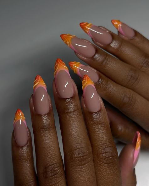 Online class today was a great success! I’m grateful for all the ladies that trusted me enough to teach them. Thank you very much! Many more to come 💖🧡💞 #dovenailsbysharon #gelx #apresgelx French Nails Stiletto, Yellow French Tips, Have A Blessed Week, Blessed Week, Celebrity Nails, Caramel Corn, Almond Nails Designs, Exotic Nails, Almond Acrylic Nails