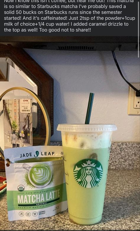 Starbucks Tea Drinks, Cheap Starbucks Drinks, Starbucks Copycat Recipes Drinks, Matcha Drink Recipes, Starbucks Matcha, Cold Starbucks Drinks, Starbucks Drinks Diy, Secret Starbucks Recipes, Iced Starbucks Drinks