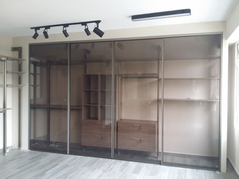 Modular pole system wardrobe Pole System Wardrobe, Industrial Wardrobe, Muji Home, Wardrobe Systems, Industrial Bedroom, Walk In Wardrobe, Wardrobe Storage, Modular System, Wardrobe Design