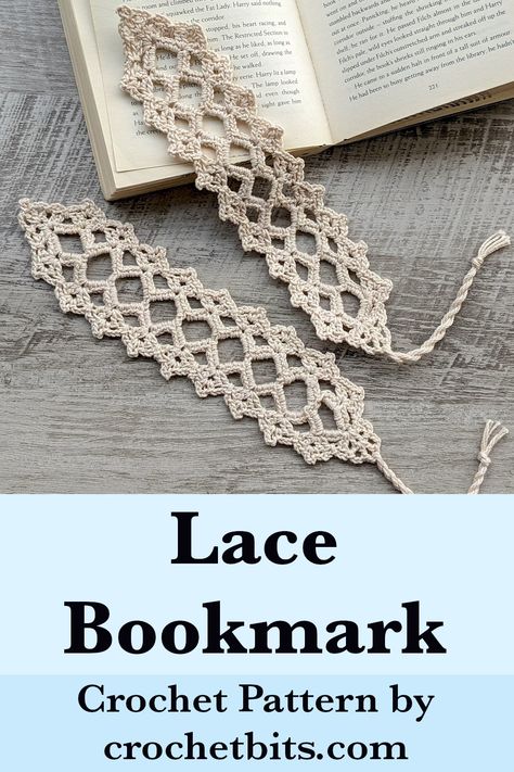 Crochet Lace Bookmark Pattern Crochet Bookmarks Free Patterns Lace, Crochet Lace Bookmark Pattern Free, Fine Crochet Patterns, Lace Weight Crochet Patterns, Crochet Bookmark Free Pattern, Book Mark Crochet, Lace Weight Crochet, Crochet Pattern Bookmark, Fine Yarn Crochet