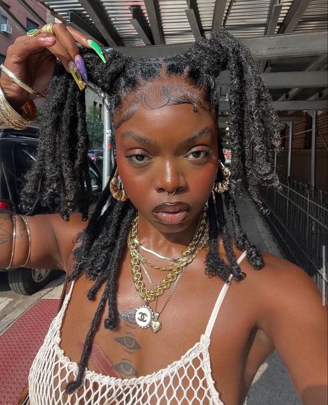 Female Dreads, Beautiful Dreadlocks, Short Locs Hairstyles, Dreadlock Styles, Dreads Styles, Dread Hairstyles, Dreadlock Hairstyles, Dark Skin Women, Locs Hairstyles