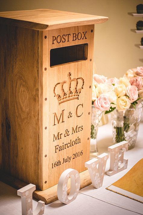 Post Box Ideas, Winter Wedding Ceremony Decorations, Wedding Mailbox, Wedding Card Post Box, Summer Reception, Wedding Post Box, Wedding Hall Decorations, Wedding Sand, Wedding Hall