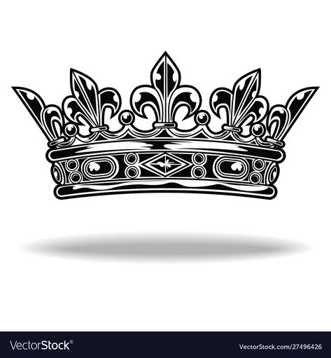 Queens Crown Tattoo, Queen Crown Logo, Crown Black And White, King Crown Tattoo, Crown Clip Art, Crown Clip, Crown Tattoos, Crown Illustration, Monogram Wallpaper