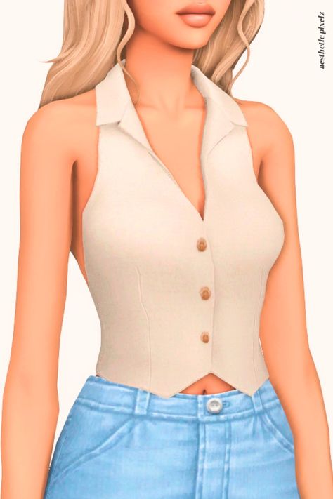 aesthetic pixelz : ✧.*aesthetic basics: crop top edition Sims 4 Kumikya, Sims 4 Cc White Crop Top, Sims 4 Cc Basic Top, Cc Sims 4 Top, Sims 4 Cc Crop Tops, Modern Tops, Formal Tops, Los Sims, Ts4 Cc