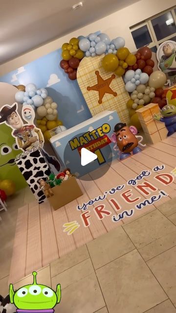 Parties & Signs | Party Signs & Backdrops for all Occasions🇬🇧 on Instagram: "So here’s an incredible way to start your day! 🤩

Styled by the talented  @oohlalaoccasionsandevents 🙌🏼 we worked with their brief to create Toy Story themed backdrop and sailboards, table panel, plinths and floormat for an incredible party 😍

If you have a vision, we bring it to life 😉

#toystorybackdrop #birthdaybackdrop #partysign #partiesandsigns" Diy Toy Story Party, Toy Story Backdrop, Toy Story Party Decorations, Toy Story Party, Birthday Backdrop, Party Signs, Bring It, Diy Toys, Kids Birthday Party