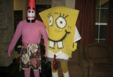 Bob Sponge and Star Patrick Patrick Costume, Spongebob And Patrick Costumes, Halloween Costume Fails, Bob And Patrick, Charlie's Angels 2019, Spongebob Halloween, Spongebob Costume, Rockstar Costume, Patrick Spongebob