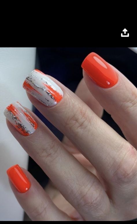 Funky Spring Nail Designs, Brush Design, Gel Nail Art Designs, Pretty Nail Art Designs, Glamorous Nails, Nail Art Designs Videos, Dry Brush, Trendy Nail Art, Short Acrylic Nails Designs