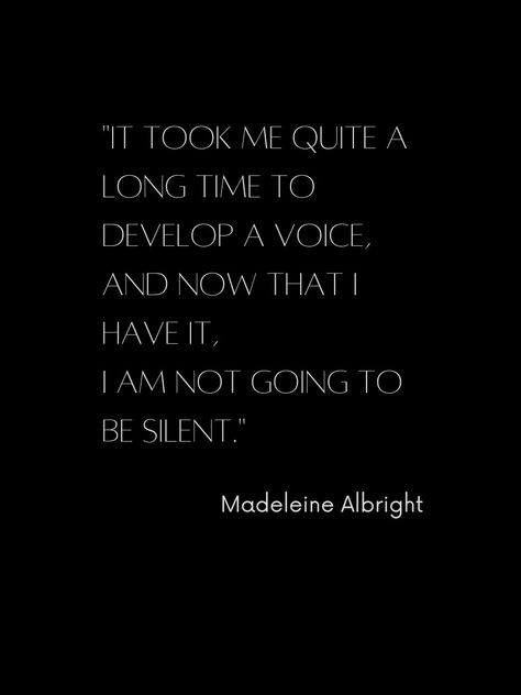 Read Description Silent Quitting Quotes, Just Because I Am Silent Quotes, When She Gets Quiet Quotes, I Have A Voice Quote, When A Woman Gets Quiet Quotes, I’m Quiet But Not Blind, When She’s Quiet Quotes, Voice Quotes, Madeleine Albright