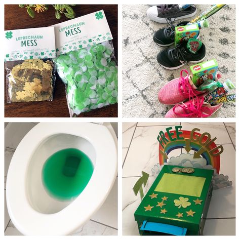 With St. Patrick’s Day fast approaching, are you looking for some fun shenanigans for that sneaky little leprechaun to be up to in your house? Here are some easy and fun ideas! Top o’ the morning to you! It is almost St. Patrick’s Day! That used to mean going out for green beer, but since […] Leprechaun Tricks, Pranks For Kids, Leprechaun Trap, St Patricks Day Crafts For Kids, St Patrick Day Activities, Green Beer, Saint Patties, St Patrick's Day Crafts, Luck Of The Irish