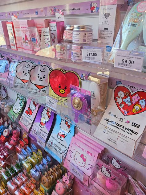 #skincare #aesthetic #kawaii #cute #Sanrio #korean #Japanese Japanese Skincare Aesthetic, Sanrio Skincare, Kawaii Skincare, Japan Skincare, Japan Haul, Korean Lifestyle, Cute Skincare, Aquarium Store, Japan Makeup