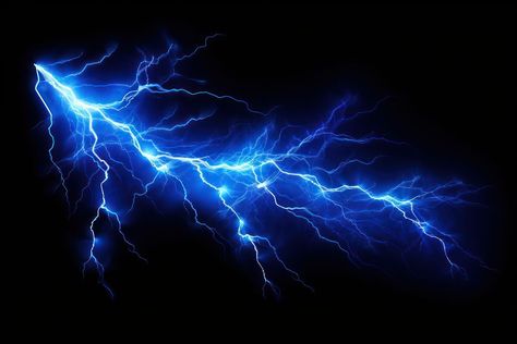 Light strike thunderstorm lightning nature. AI generated Image by rawpixel. | free image by rawpixel.com / Sakarin Sukmanatham Blue Lightning Background, Lightning Images, Lightning Powers, Thumbnails Youtube Background, Youtube Background, Painting Logo, Social Media Branding Design, Media Branding, Blue Lightning