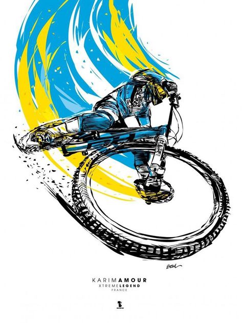 Bmx Illustration, Cycling Artwork, Running Illustration, Bike Artwork, Bicycle Illustration, Typography Shirt Design, Bicycle Tattoo, Mountain Bike Art, Pop Illustration