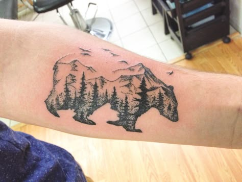 Smokey Mountain Tattoo, Smokey Tattoo, Alaskan Tattoos, Chicago Bears Tattoo, Alaska Tattoo, Moose Tattoo, Care Bear Tattoos, Hunting Tattoos, Red Tattoo Ideas