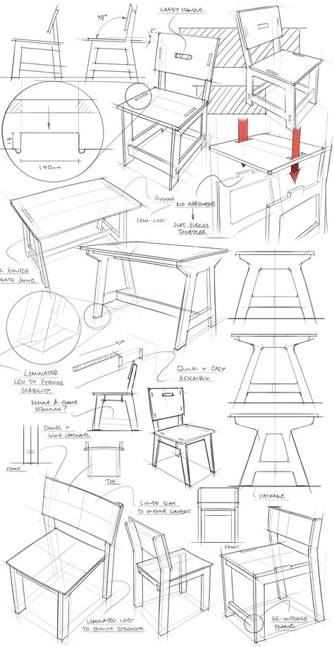 Plywood Furniture on Behance Table Sketch Design, Coffee Table Sketch, Cabinet Sketch, Sketch Furniture, Furniture Details Drawing, Table Sketch, Furniture Drawing, Drawing Furniture, Furniture Sketch