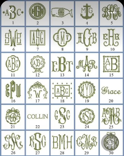 3 Letter Monogram Styles, Free Monogram Fonts, Blue Interiors, Linen Guest Towels, Preppy Coastal, Monogrammed Linens, Monogram Ideas, Alfabet Letters, Free Monogram