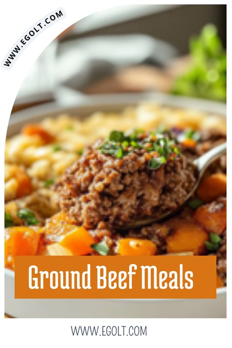 Discover a variety of quick and easy ground beef dinner recipes that are perfect for busy weeknights. From savory tacos to hearty casseroles, these family-friendly meals can be made in under 30 minutes. Ground Beef And Rice Skillet, Easy Ground Beef Dinner Recipes, Beef And Rice Skillet, Easy Ground Beef Dinner, Rice Skillet Meals, Recipe For Family, Ground Beef And Rice, Ground Beef Dinner Recipes, Beef Dinner Recipes