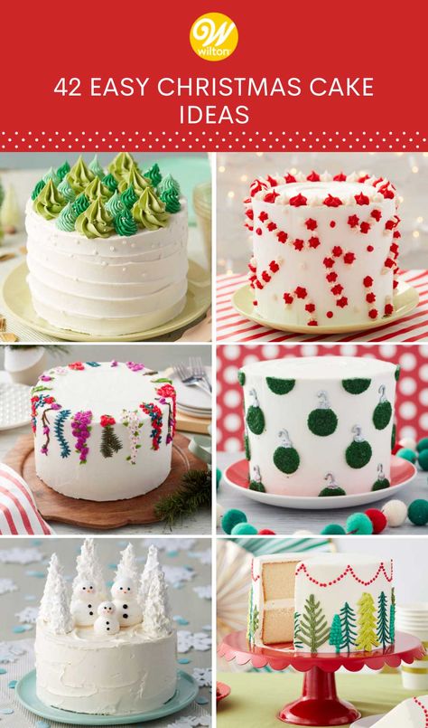 We’ve compiled our best Christmas cake ideas and recipes of the season, all sweet enough to warm even the Grinch’s heart. Cake Decorating Christmas Easy, Decorating Christmas Cakes Ideas, Christmas Cake Royal Icing Decoration, Peppermint Cake Decoration, Christmas Cake Decorating Ideas Simple, Holiday Cakes Christmas Decorating, Christmas Cake Decorated, Simple Christmas Cakes Ideas, Cakes Decorated For Christmas