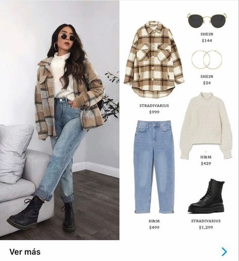 Flannel Outfits 2023, Santiago Chile Street Style, Winery Outfits Winter, Stylish Outfits Casual, Classic Style Outfits, Stylish Winter Outfits, Casual College Outfits, Winter Fashion Outfits Casual, Outfit Mujer