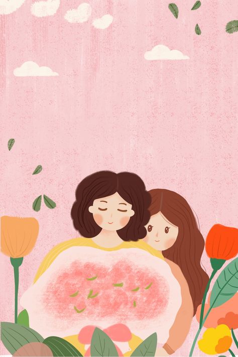 Mother Daughter Art Sketch, Mother Daughter Art, Family Communication, Mom Art, Toy Story Party, Woman Illustration, Iphone Wallpaper Girly, Creative Instagram Stories, Bottle Painting