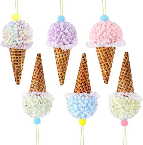 Amazon.com: Cupcake Candy Dessert Christmas Tree Ornaments, 3Pcs 3.3Inch Pastel Macaron Cupcake Candy Hangings Pendant for Candyland Christmas Tree Decoration Sweet One Birthday Party Wedding Home Party Supplies : Home & Kitchen Christmas Tree Ice Cream, Cream Christmas Tree, Ice Cream Christmas, Macaron Ice Cream, Christmas Ice Cream, Ice Cream Decorations, Candy Christmas Tree, Christmas Tree Hanging, Candy Theme